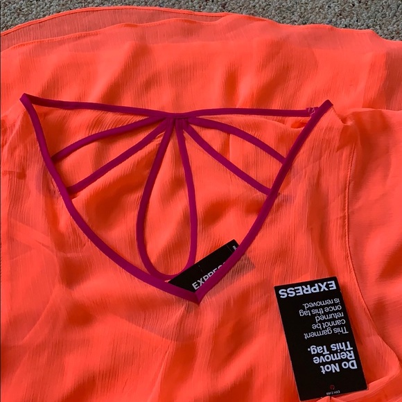 Express Dresses & Skirts - Chiffon Orange Sundress